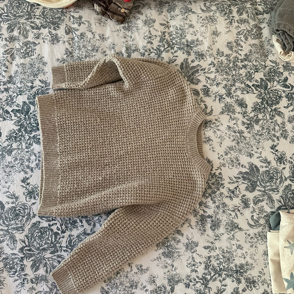 Zara Kids Tan Knit Sweater